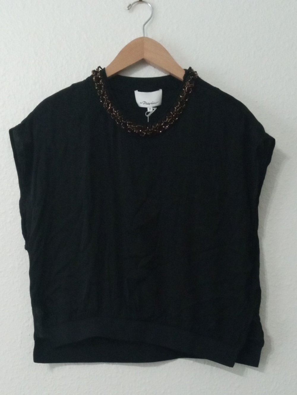 3.1 Phillip Lim Black Embellished Top  with tags